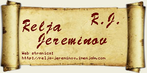 Relja Jereminov vizit kartica